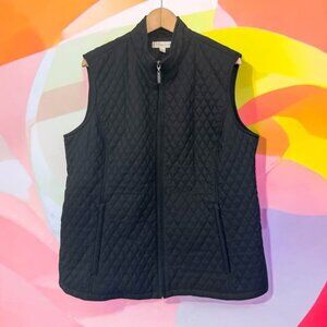 Women’s Black Cutter & Buck‎ Diamond Quilted Vest-Size XXL